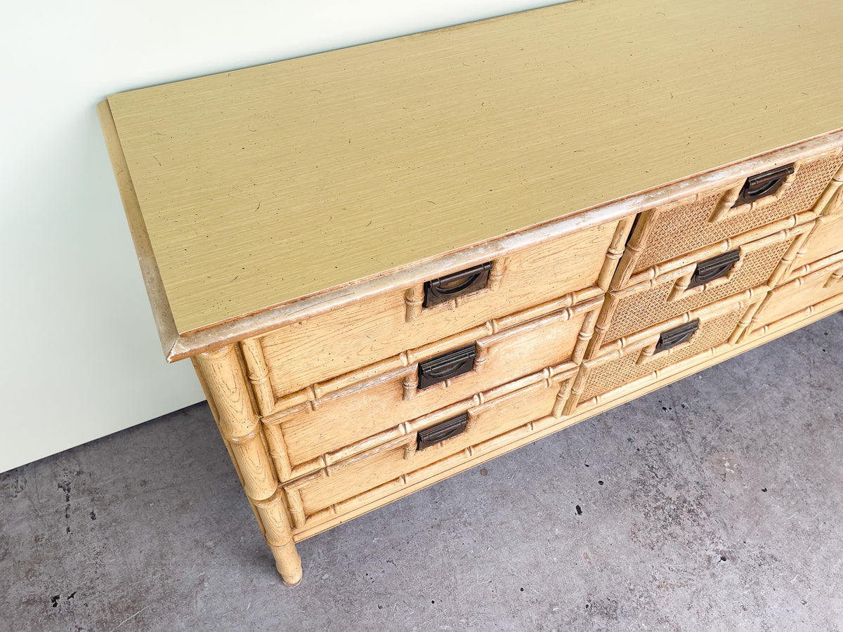 Faux Bamboo Campaign Dresser