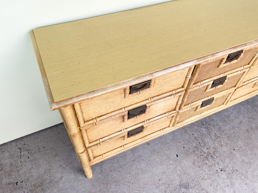 Faux Bamboo Campaign Dresser