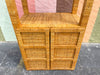 Island Chic Rattan Wrapped Etagere
