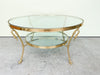 Brass Swan Coffee Table