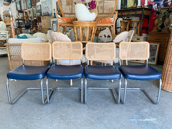 Set of Five Harvey Probber Cane Back Chairs