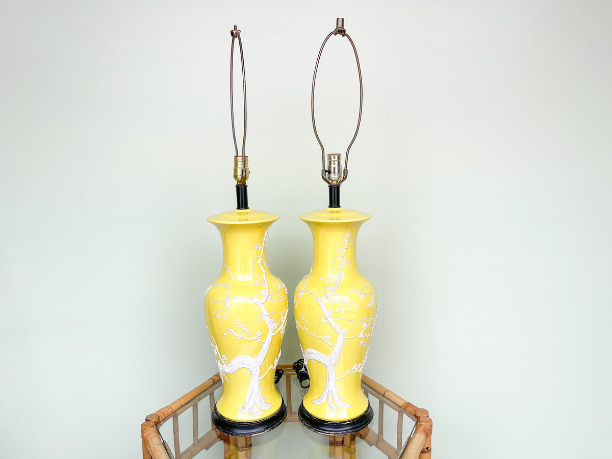 Pair of Canary Yellow Icing Lamps