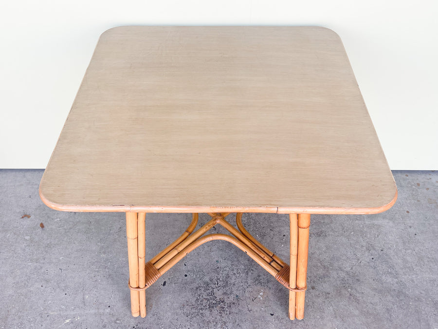 Warehouse Wednesday: Old Florida Rattan Game Table