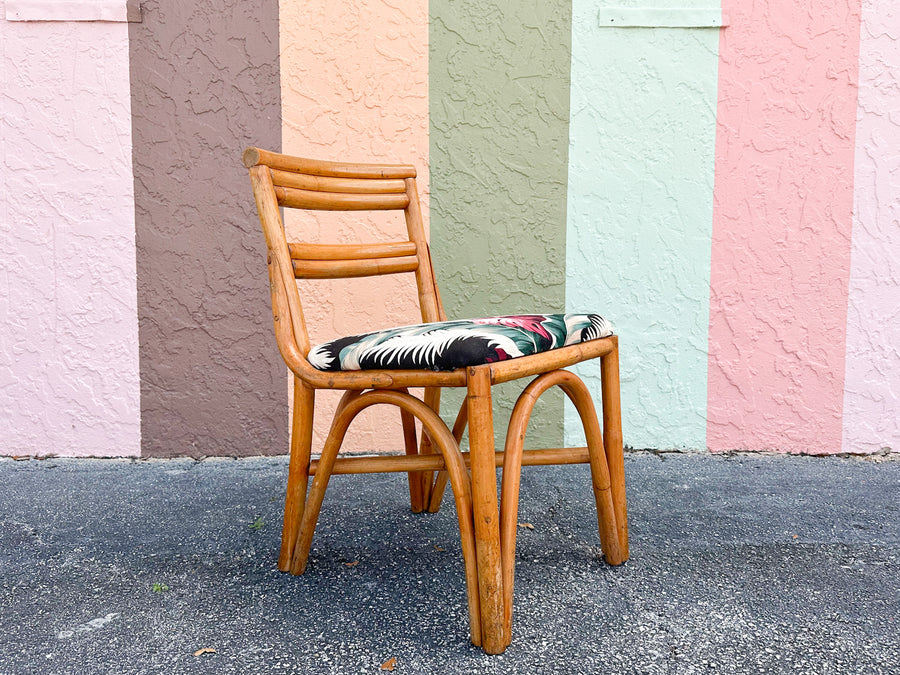 Warehouse Wedneday: Set of Four Old Florida Rattan Dining Chairs