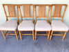 Set of Six Rattan and Cane Dining Chairs