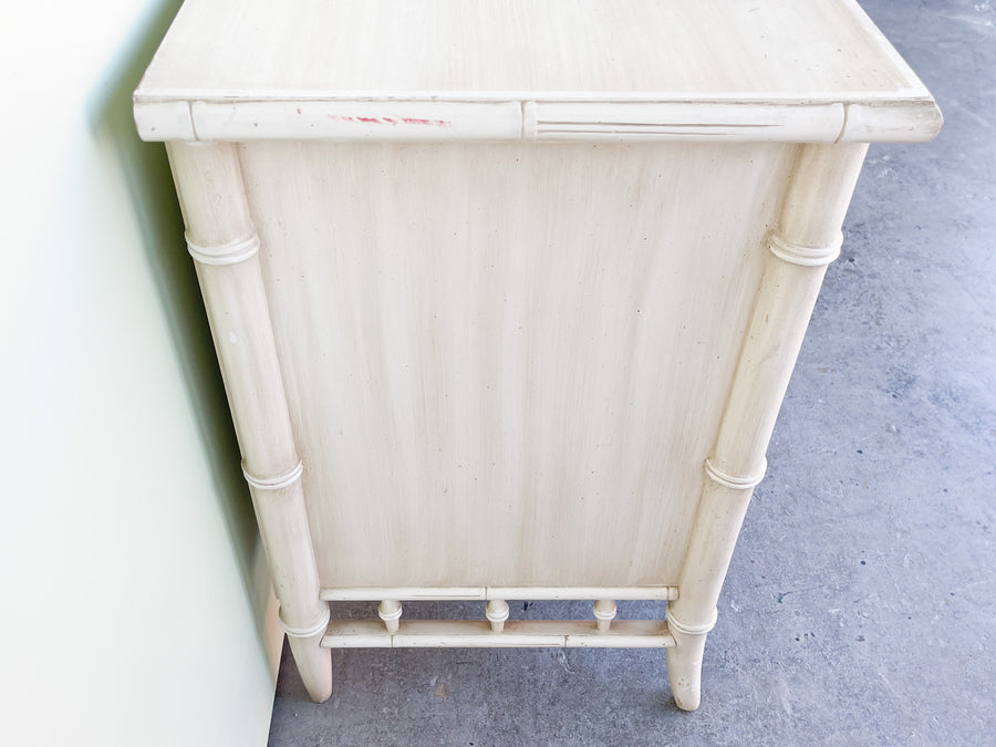 Pair of Century Faux Bamboo Nightstands