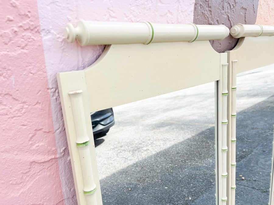 Pair of Faux Bamboo Mirrors