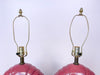 Pair of Pink Art Deco Lamps