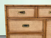 Faux Bamboo and Seagrass Dresser