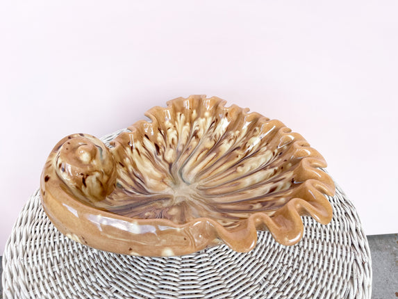 Tortoiseshell Ceramic Shell Bowl