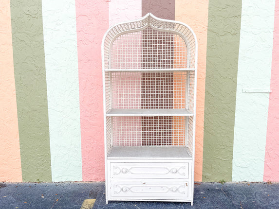 Moroccan Inspired Rattan Etagere