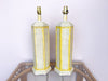 Pair of Plaster Faux Bamboo Lamps