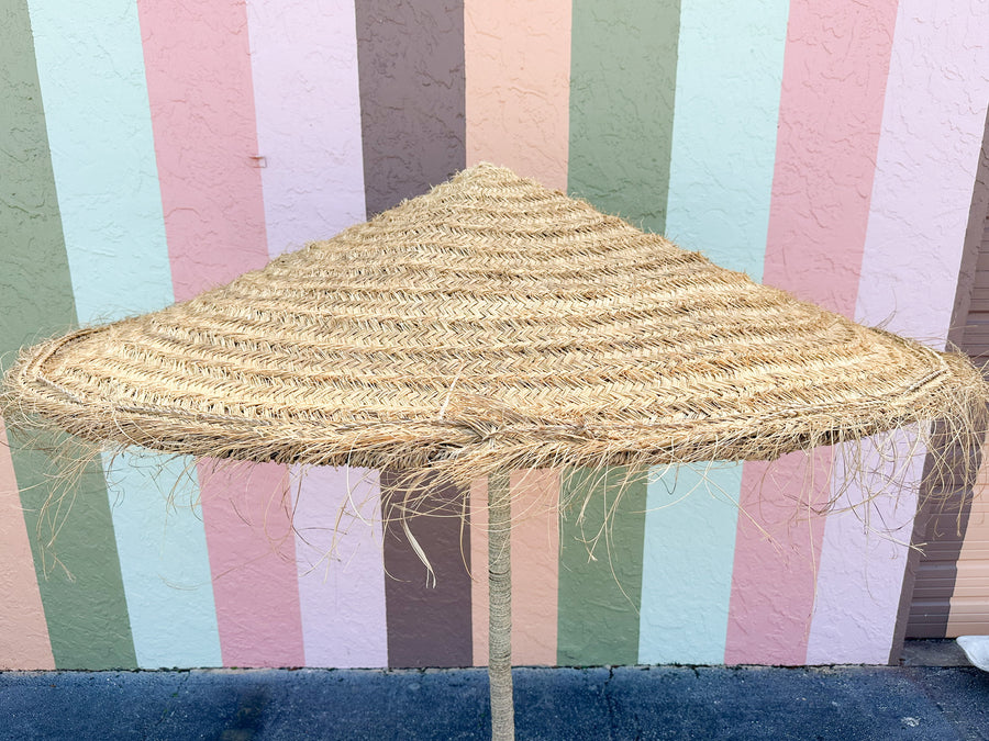 Kips Bay Show House Island Chic Tiki Umbrella and Stand