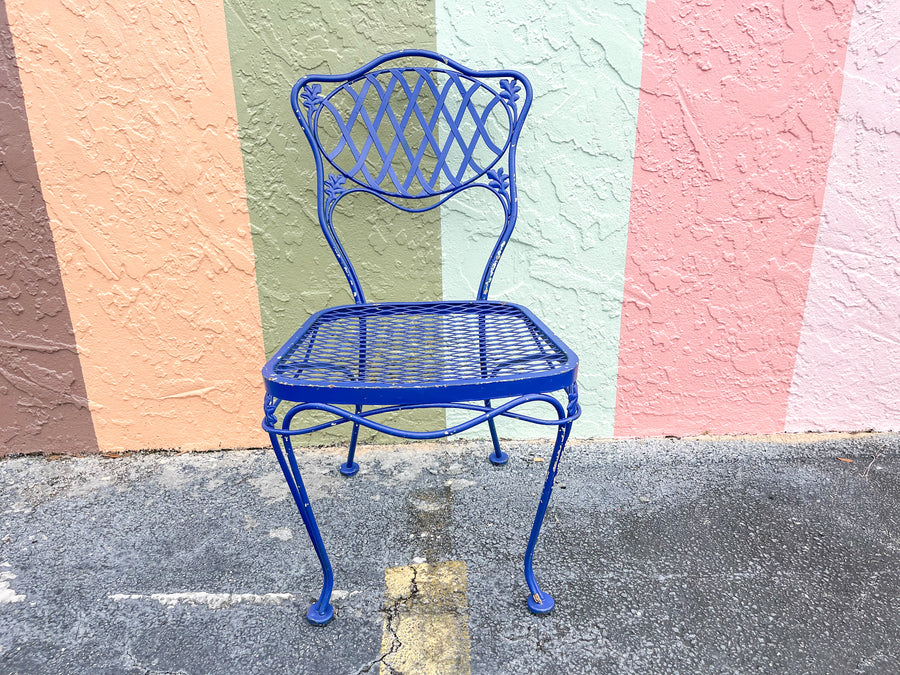 Palm Beach Chic Lattice Iron Bistro Set