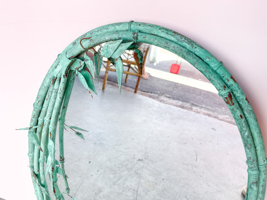 Copper Bamboo Leaf Mirror