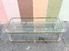 Charles Hollis Jones Style Lucite and Brass Coffee Table