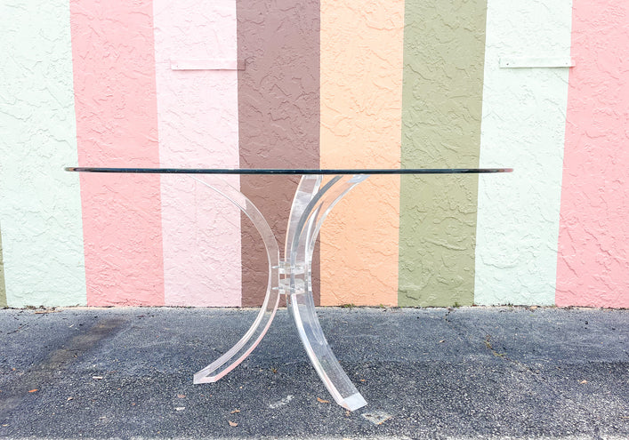 MCM Lucite Dining Table