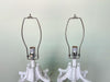 Pair of Faux Bamboo Pagoda Lamps