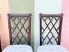 Set of Four Fretwork Dining Chairs