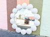 Coastal Chic Plaster Shell Mirror