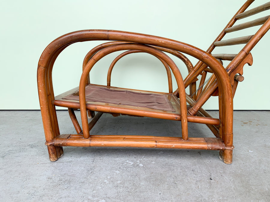 1950’s Ficks Reed Rattan Recliner