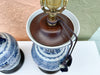 Pair of Blue and White Chinoiserie Lamps