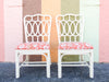 Set of Four Circle Back Rattan Chairs