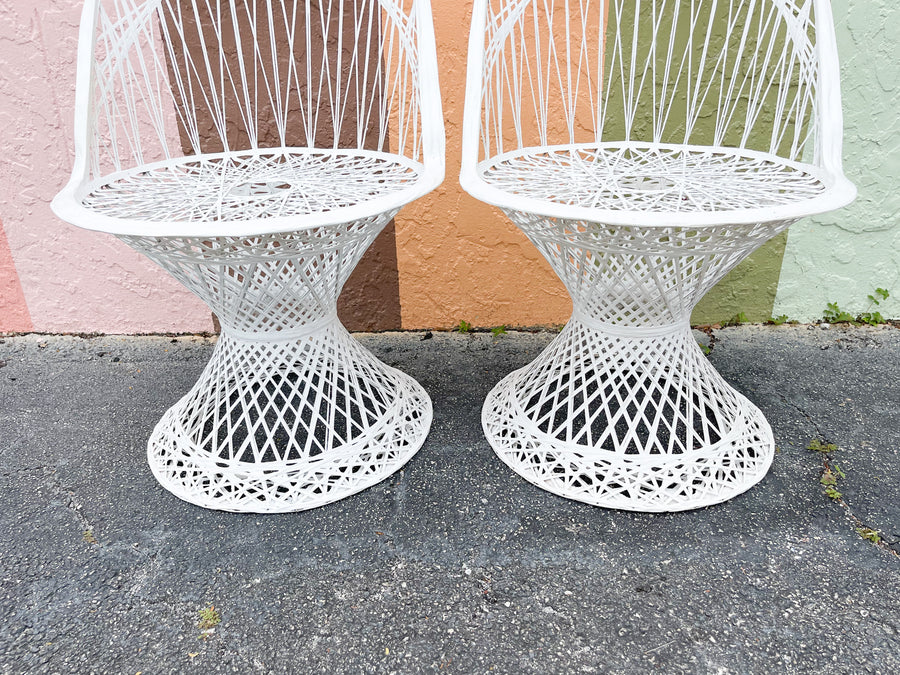 Pair of Webspun Side Chairs