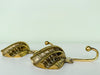 Pair of Brass Shell Hooks