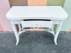 Palm Beach Chic Painted Rattan Desk