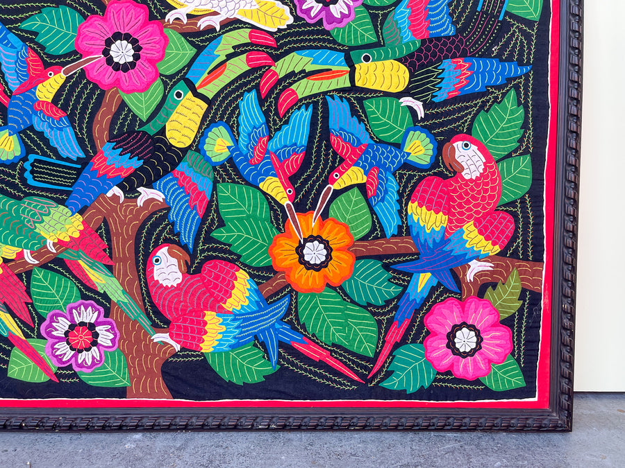 Warehouse Wednesday Sale: Handmade Tropical Bird Tapestry