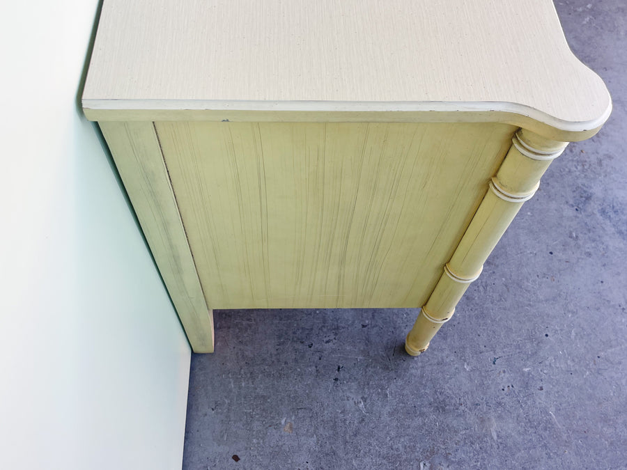 Pair of Faux Bamboo Henry Link Nightstands