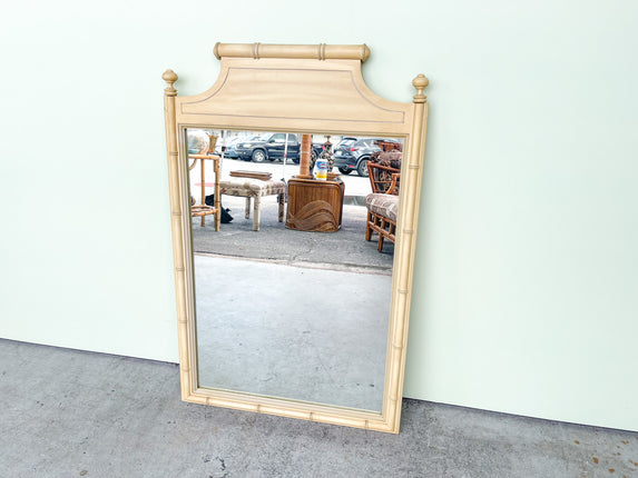 Faux Bamboo Mirror