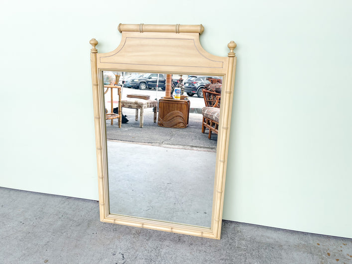 Faux Bamboo Mirror