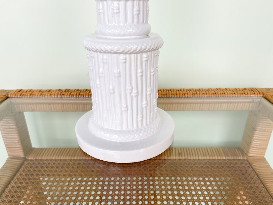 Kips Bay Show House Italian Faux Bamboo Lamp