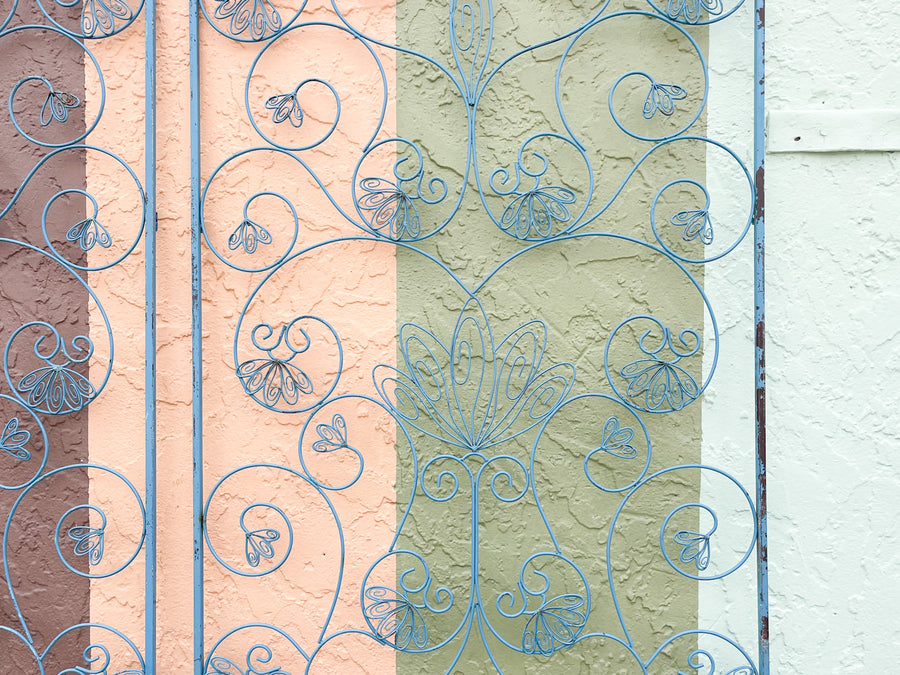 Pair of Whimsical Metal Screens