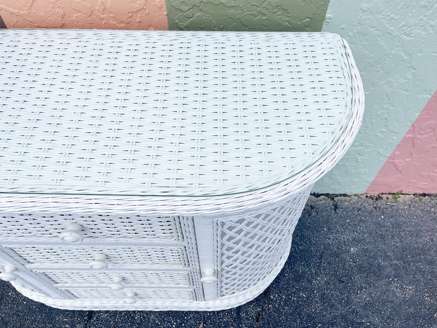 Palm Beach Chic Wicker Server