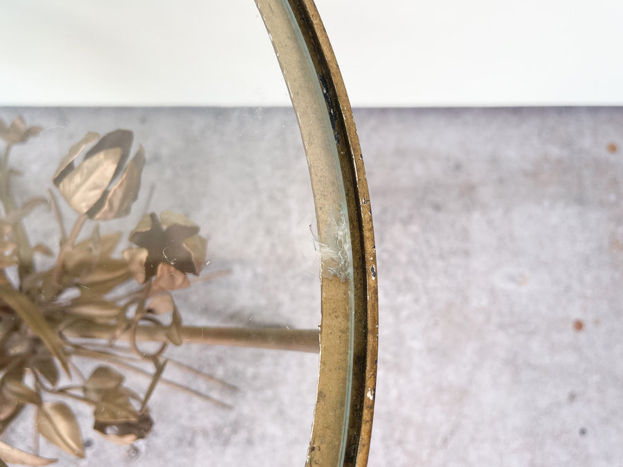 Pair of Italian Tole Floral Side Tables