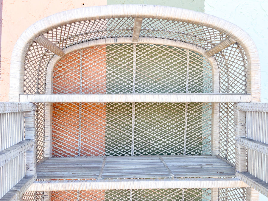 Rattan Washroom Etagere