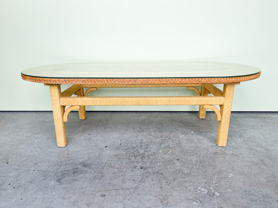 Henry Link Braided Rattan Coffee Table