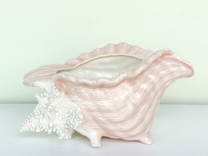 Fitz and Floyd Conch Shell Cachepot