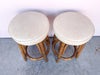 Pair of Rattan Counter Stools