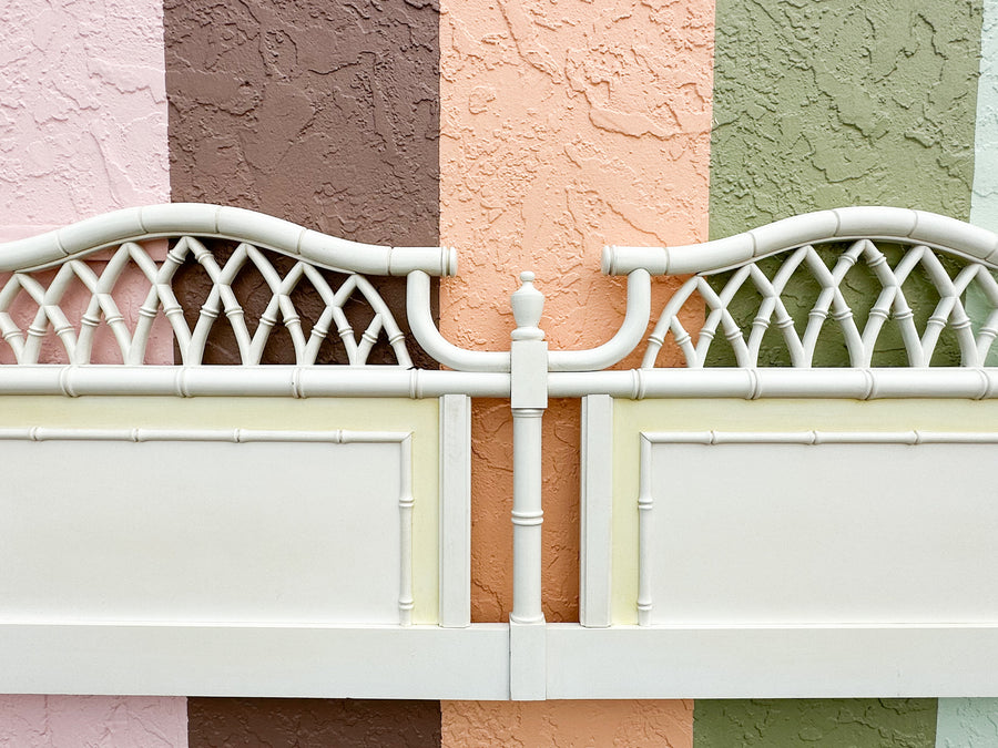 Palm Beach Chic Faux Bamboo King Headboard