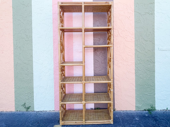 Island Style Rattan Chippendale Etagere