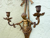 Pair of Regency Bow and Cherub Wall Sconces