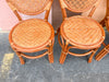 Set of Four Rattan Bistro Chairs