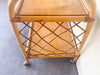 Large Rattan Lattice Cart