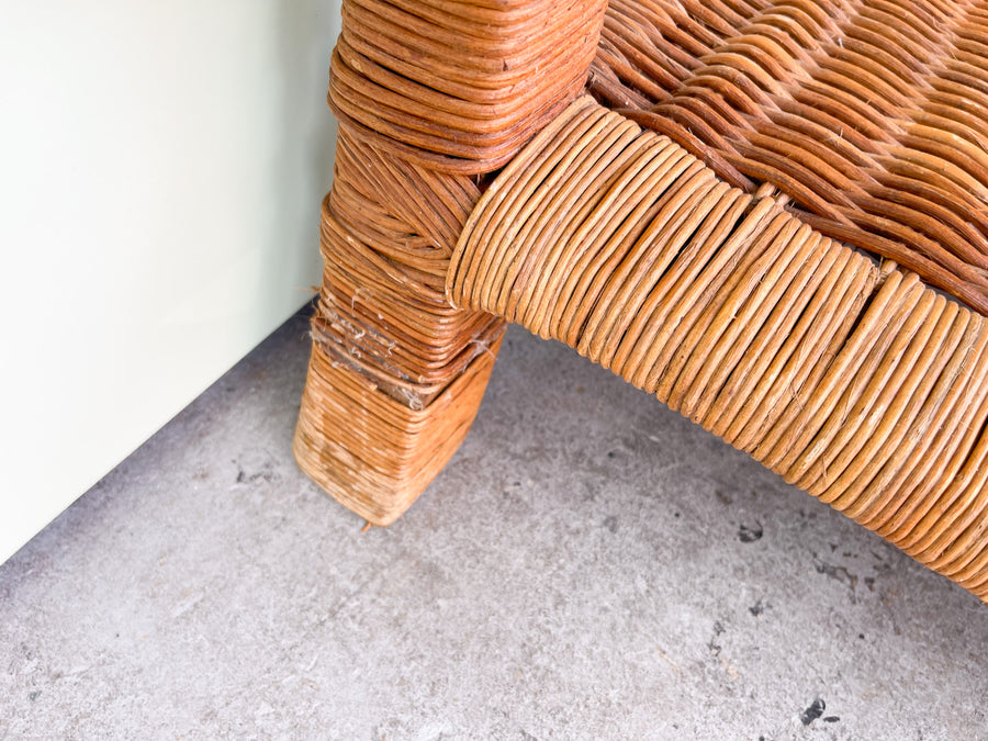 Pair of Island Chic Rattan Side Tables