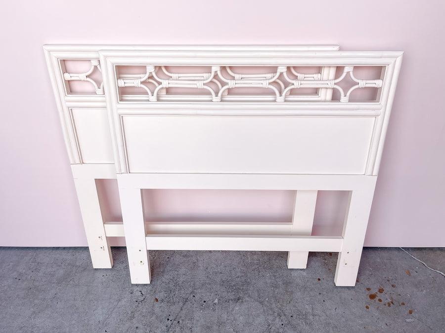Pair of Palm Beach Chic Twin Headboards