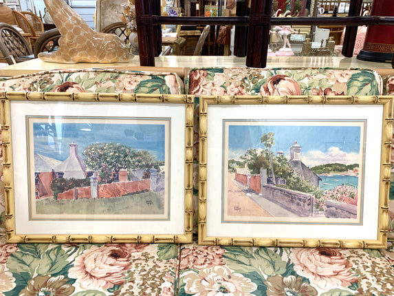 Pair of Bermuda Watercolor Prints